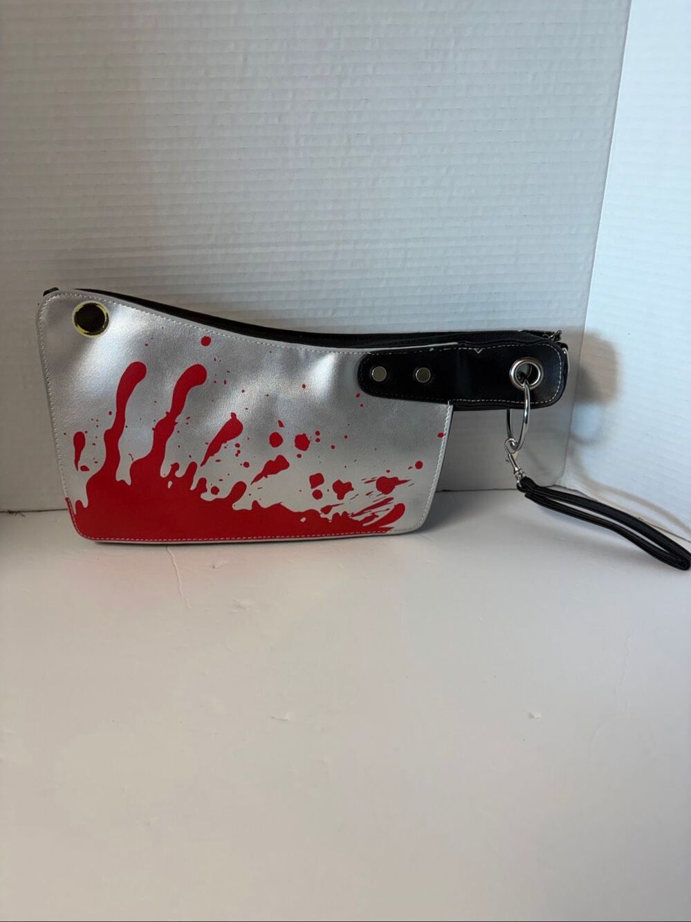 Bloody Cleaver Knife Purse Halloween Horror Crossbody Wristlet